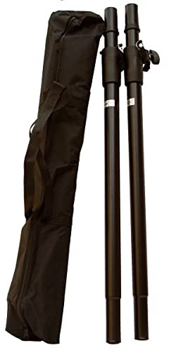 E-Lektron PA Lautsprecherständer - Paar Distanzstangen Boxernständer für PA Lautsprecher Box mit 35mm Ständerflansch, inkl. Tragetasche (SPS-B5)