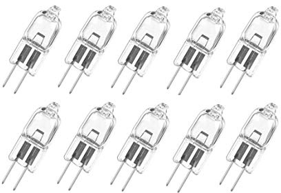 10x G4 Light Bulbs 6V 10W/20W Crystal Clear Halogen Bulb 6 Volt 10/20 Watt JC T3 Bi-pin Capsule Xenon Bulb, Dimmable 2700K Warm for Landscape/Desk Lamp (watts, 10)
