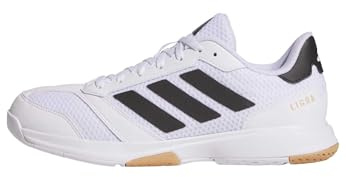 Adidas Womens Ligra 8 Indoor Volleyball, White/Black/White, 8.5