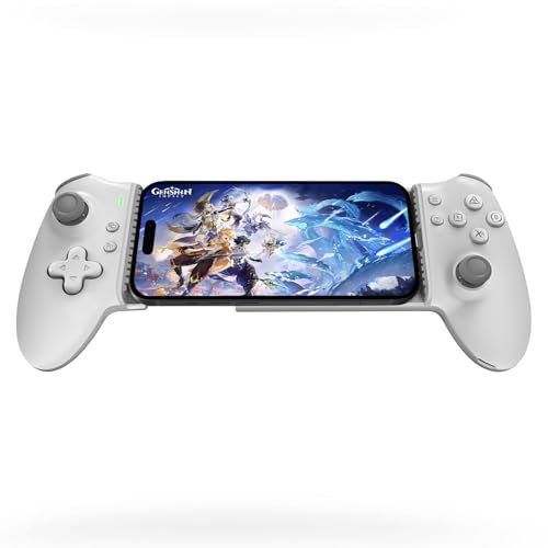 Joso USB C Mobile Gaming Controller für iPhone 16/15 Serie & Android (USB-C) Plug & Play - Remote Play für PS5/PS4/Xbox/PC Konsolen, Cloud Game, Emulator, mit Hall-Effekt Joysticks/Turbo/Back Tasten