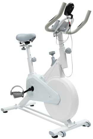 Cyclette Fitness Cyclette, Ergometro, Cyclette, Fitness Bike con resistenza regolabile, 4 kg, volano per allenamento a casa, con altezza regolabile e altezza del manubrio