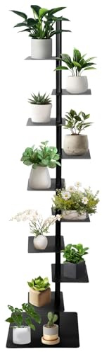 Torre per libri a colonna vertebrale, a forma di torre, elegante libreria a 9 animali, torre verticale per decorazioni, libri, stoccaggio, libreria, piccole piante