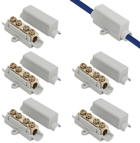 keyxer Kabelverbinder Klemmleiste für 2,5 Bis 16 mm² Draht Klemmblock Verbindungsklemmen Leiter Klemmen Elektro Hauptleitungsabzweigklemme Anschlussklemmen Reihenklemme, potentialausgleichsschiene