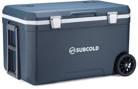 Subcold MOBI70 Wheeled Cooler Box, Blue, 70L, PU Foam Insulation