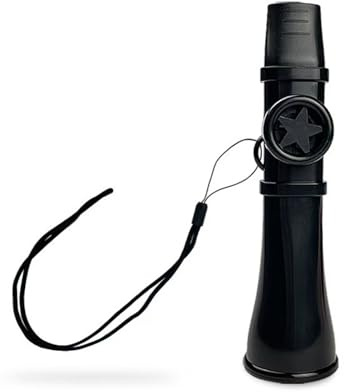Gosizos Kazoo pour adultes et enfants – Instrument de musique lavable sans besoin de remplacer les membranes, parfait pour guitare, piano, ukulélé, facile à jouer, cadeau anti-stress (noir)