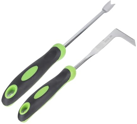 BESTonZON 1 Ensemble Outil de Jardinage Désherbeur Acier Inoxydable avec Poignée Ergonomique pour Désherbage des Fissures Pissenlits