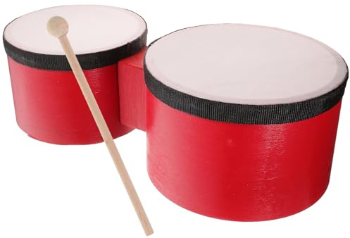CORHAD Set Strumenti Musicali per Tamburo Bongo 5-6 Pollici, Bonghi e Bacchette Resistenti, per Apprendimento Musicale e Gioco Interno ed Esterno