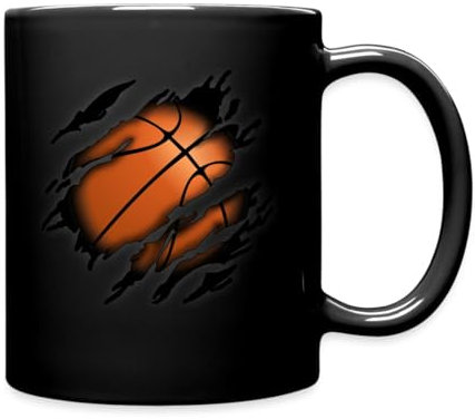 Spreadshirt Basketball Idée De Cadeau Tasse Mug, taille unique, noir