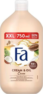 FA _Kräm och duscholja kremowy ¿el pod prysznic kakaosmör och kokosolja 750 ml