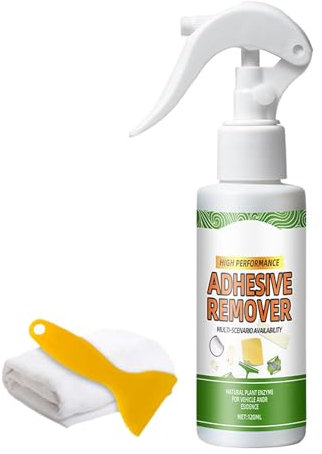 Dissolvant de ruban adhésif puissant avec grattoir et serviette, ruban adhésif pour tissus, voiture, mur