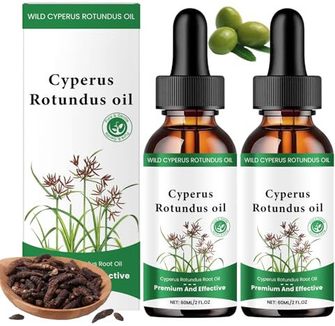 2pcs Cyprus Oil for Hair Removal,Organic Cyperus Rotundus Oil for Reducing Body Hair Growth, Natural Grass Body Hair Removal Care Serum,for Hair Growth Inhibitor,Moisturizing & Soothing (A)