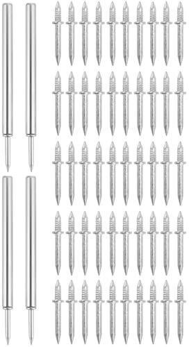 QWORK® 400 Pièces Clous à Double Tête, Clous Sans Couture pour Plinthes