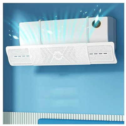 Deflettore Condizionatore Aria Condizionata Condizionatori Universale Freddo/Calda per Casa/Ufficio Anziani Neonati Donne in Gravidanza Regolabile 60-93cm Classe di Efficienza Energetica A+++