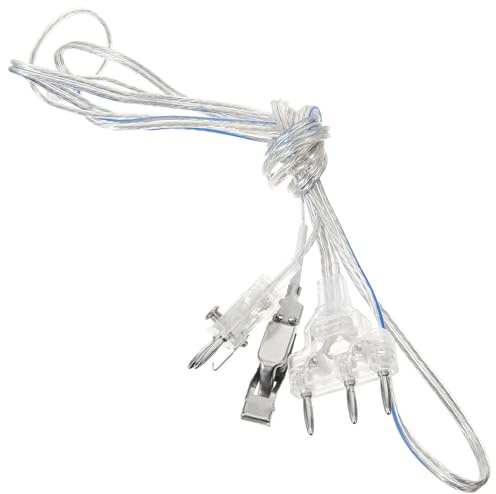 ifundom Cordon de Fleuret D'escrime Transparent Fil Aluminium, Câble D'équipement de Clôture Multifonction, Adapté à L'escrime Professionnelle Compétitions en Extérieur