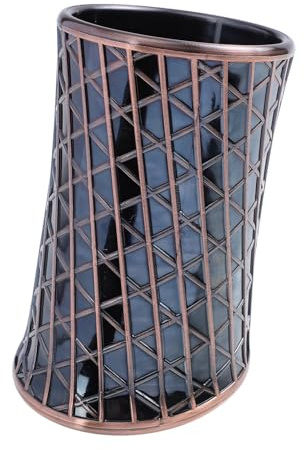 Beavorty Vaso de Dados Retro de Metal Electrochapado en Bronce, Cubilete Versátil para Juegos de Mesa y Fiestas, Accesorio Entretenido para Bar y Reuniones Familiares, Vaso Creativo