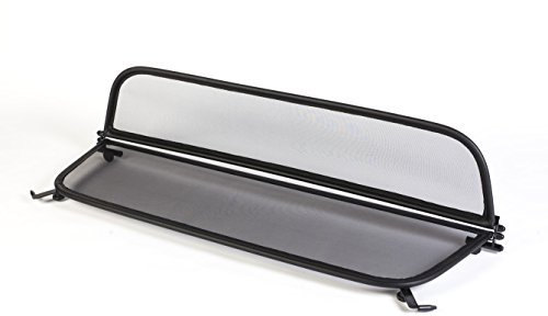 Déflecteur de vent pliable avec fermeture rapide - noir pour Opel Vauxhall Cascada 2013-2017 | Filet Anti-Remous Coupe | Déflecteur d'air