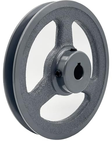 Saelno AK61-5/8 Sheaves,v Belt Pulley 5/8 inch Bore 5.95 OD,Motor Pulley Cast Iron for A AX 3L 4L V-Belts,AK6158 Pulley
