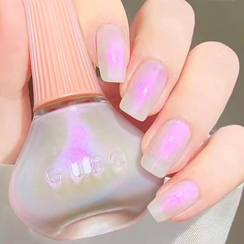 Major Dijit Schnelltrocknender Nagellack, Perlweißrosa Sommer Nail Polish für Nail Art, Regulärer Nagellack, 0,41 fl oz.