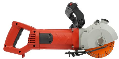 5500W Wall Groove Cutting Machine 42mm Electric Wall Chaser Slotting Machine for Cement Blocks, Asphalt, Granite, Ceramic Tiles, Concrete, red Brick, Marble, and Steel rebar