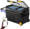 BougeRV CRD2 49L Nevera Portátil Doble Puerta Dos Zonas con Ruedas Congelador Refrigerador Compresor 12/24V 220V Nevera para Coche Camping Viaje Barco Camión APP Control -20 a 20 °C (Asa de Aluminio)