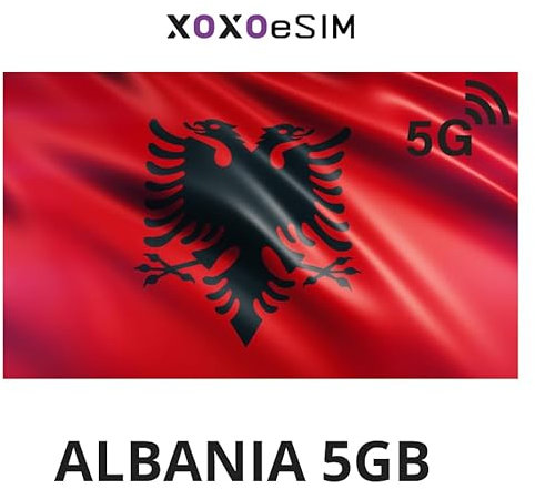 Tarjeta eSIM Albania Internet móvil en Albania 5 GB 30 días SIN REGISTRO