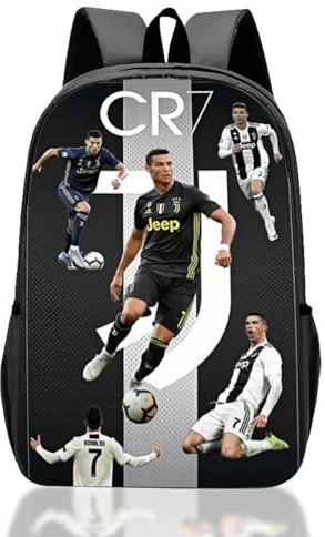 yumcute Football9 Backpack Kindergarten Girls Boys, Kids Football Star School Bag for Aged 3-12 Years, Children Rucksack, Boys Girls Casual Travel Bag36cm x 24cm x 11cm Toddler Schoolbag for Kids