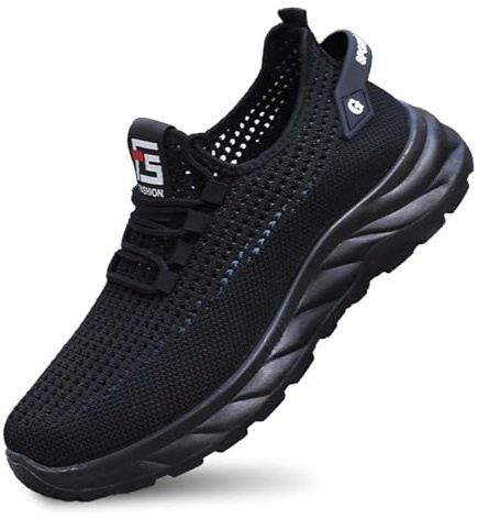 Zapatillas para Correr Hombre Caminar Bambas cómodas Casuales Horma Ancha Zapatos Atlético Trabajo sin Cordones Calzado Tenis Fitness Jogging