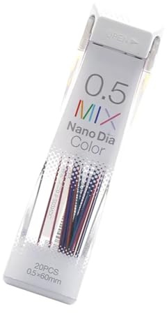 20 mine colorate da 0 5 mm, per portamine automatiche da 0 5 mm, per disegnare, disegnare, illustrazioni, strumenti di scrittura colorati