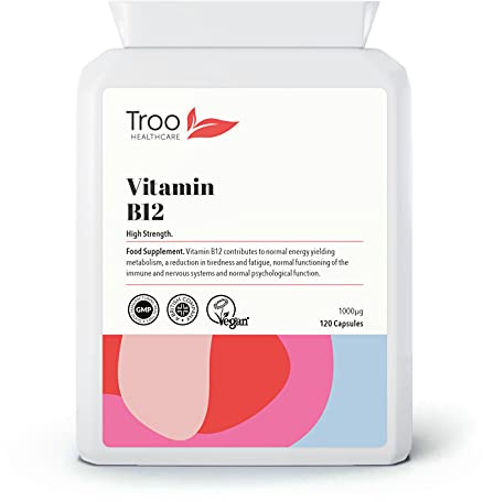 Troo Health Care Vitamin B12 Methylcobalamin Supplement 1 mg - 120 Easy
