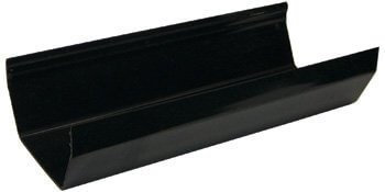 FloPlast 114mm Black Square Gutter 4M