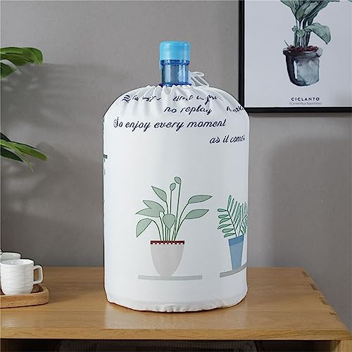 Highdi Dispensador De Agua Cubiertas De Barril Cubierta Antipolvo Cubiertas Elásticas para Enfriador De Agua Dispensador De Agua Reutilizable Cubierta De Cubo Protector (Orquídea Colgante)