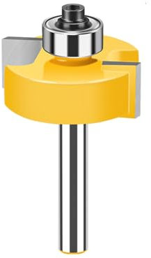 MACHSWON Router Bits 8mm Shank Tongue and Groove Router Bits Ball Bearing T-shaped Slotting Cutter 34.9mm Cut Diameter 1/2 Cut Length Milling Routing Bit Woodworking Cutting Tool