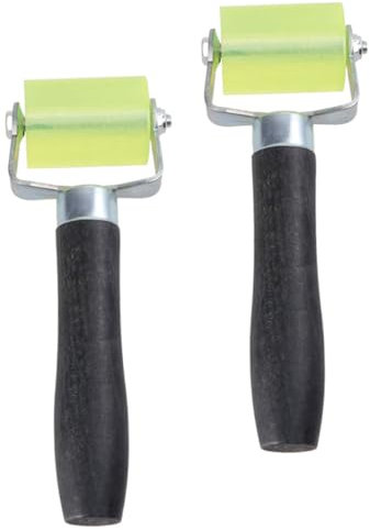 NUOBESTY 2pcs Wallpaper Smoothing Rollers for Wallpaper Application Seam Roller for Wallpapering Reusable for Home Decoration