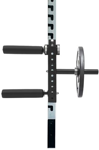 DAHAD Accesorio de extensión de pierna, accesorio de curl de pierna para equipo de entrenamiento | Extensión de piernas y flexor para Power Rack, acero Q235, 8 posiciones, compatible con bastidores de 50/60/75 mm