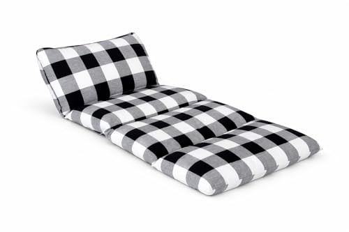 Butterfly Craze Floor Pillow Cover Plush Folding Lounger Bed Cushion Case