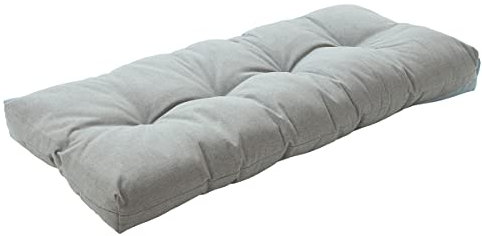 FUNHOME Outdoor Bench Cushion 42 x18 inch with Non-Slip Grips,Water Resistant Porch Swing Cushion,Bench Pillow Pads,Tufted Cushions for Patio Garden Furniture,42 Seat Cushions(Light Gray)