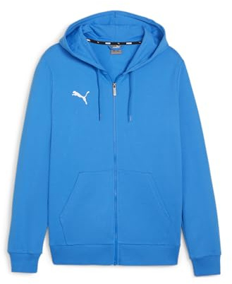 PUMA Mens Teamgoal Casuals Hooded Jacket Sweat, Ignite Blue-puma White, XL EU