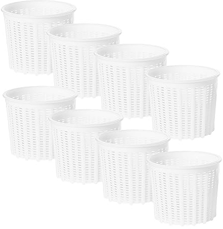 8 x Ostform 9.2x8 cm – För Tillverkning av Keso och Andra Ostar i Hemmet och Småskaliga Mejerier