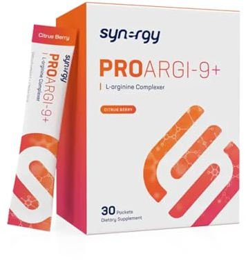 Synergy Worldwide ProArgi 9+ 295 g | 5000mg L-Arginine and 200mg L-Citrulline Supplement with Vitamins C, D3, K, B6, and B12 | Enhance Cardiovascular and Circulatory Health | 30 Sachets
