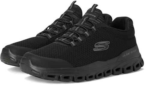 Skechers Sneaker Glide-Step Sylo da Uomo, Nero/Nero, 42 EU
