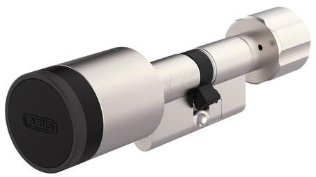 ABUS CYLOX One Elektronik-Türzylinder CFZ4100NM EPZ – Smartes Türschloss, App-Steuerung, Bluetooth, IP67, SKG Anbohrschutz, Nickel matt