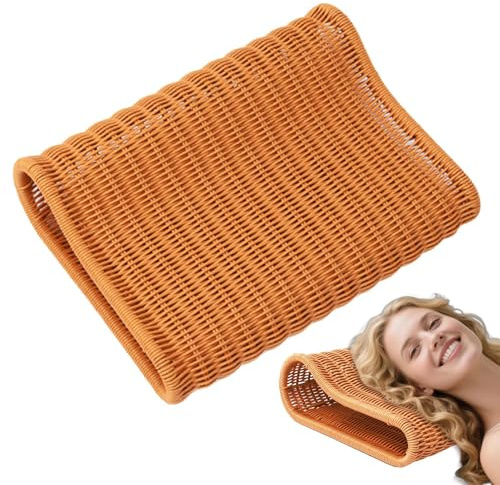 Poggiatesta sauna, pentola traspirante a mano in tessuto a mano, 15.75x11.81x4.72 pollici di supporto cervicale di supporto per dormire, rilassamento, supportos per le spalle lavabile a macchina,