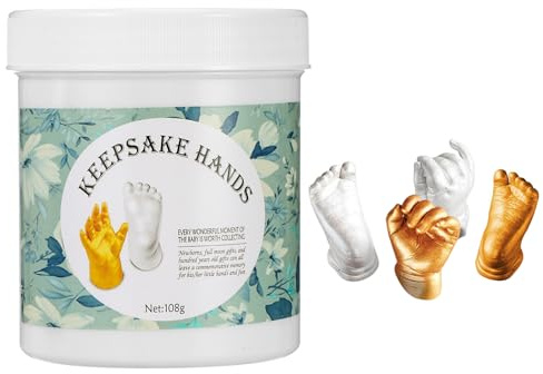 SUPVOX Kit de Moldeo para Bebés Recién Nacidos, Kit de Fundición para Manos y Pies, Recuerdo Infantil Detalles Realistas, Fácil de Usar, Seguro Piel, Adecuado para Regalos de Baby Shower