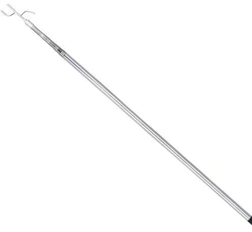 Générique Pinza per Carico Telescopico – di Estensione in Acciaio 150 cm, Gancio Tiraggio Robusto, Bastone Scarico Benna, Strumento di Presensione | per Autista Pick-up Garage