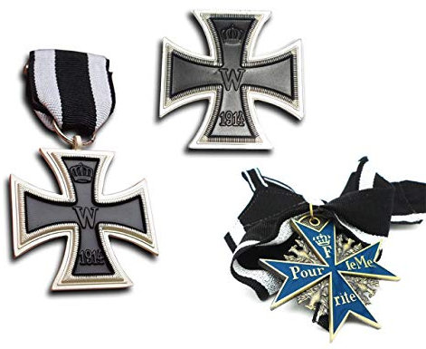 Orden Konvolut 1.Weltkrieg - 3er Set - EK1 / EK2 / Pour le Merite - dt. Armee