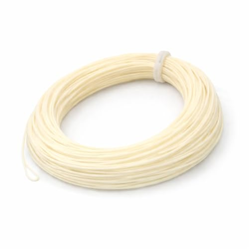 BestCity Fly Fishing Line WF5/6 Floating – Ivory White Weight Forward Trout Fly Line with Welded Loops