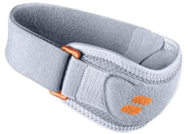 SPORLASTIC – Patellasehnenbandage Kasseler Kniebandage – Kompressionsbandage Patella-Sehnenentlastung mit feinnoppierter Propriozeptionspelotte zur Schmerzlinderung - Schwarz