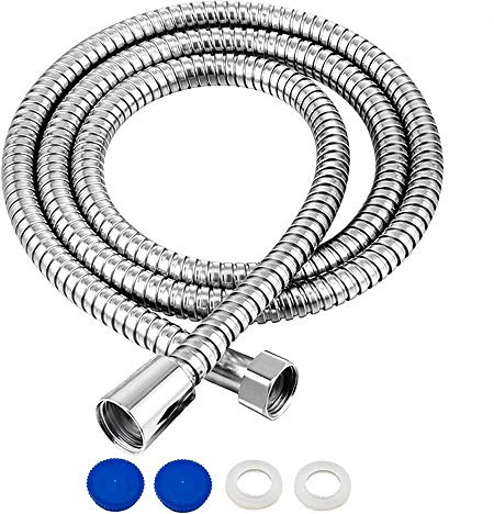 Shower Hose 1.75m, Long Stainless Steel Anti-Kink Shower Hose(69''), Flexible Universal Replacement for Handheld Showers, G1/2 Connection