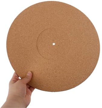 12 Tum Skivplatta Antistatisk, Skivspelare Skivmatta för LP 12 Tums Skiva, Skivspelare Slipmat Record Korkplatta Antistatisk Vibrationsdämpande Mattdiameter 295 Mm