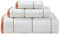 Tommy Bahama - Badetücher-Set, weiche Baumwolle, Badezimmer-Dekor, sehr saugfähig und mittelschwer, Öko-Tex Zertifiziert (Ridley Solid Orange, 3 Stück)